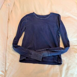 Aerie Navy Long Sleeve Tee